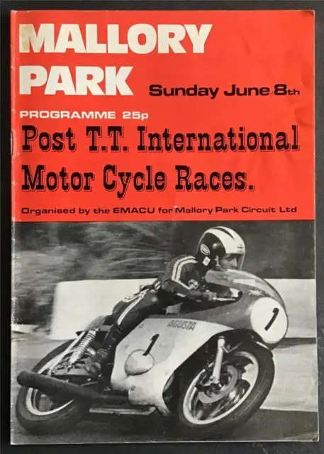 MALLORY PARK 8 Jun 1975 POST TT INTERNATIONAL MOTOR CYCLE RACES Programme