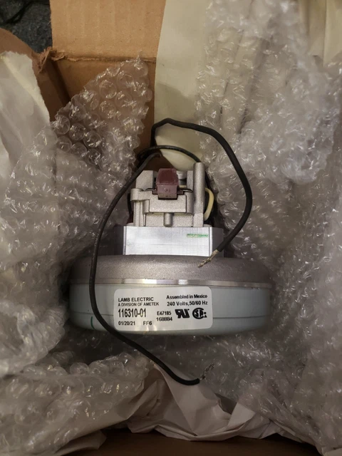 Ametek Lamb Brushed Vacuum Motor Model 116310-01 NIB. / 5.7" Blower Motor 240 V