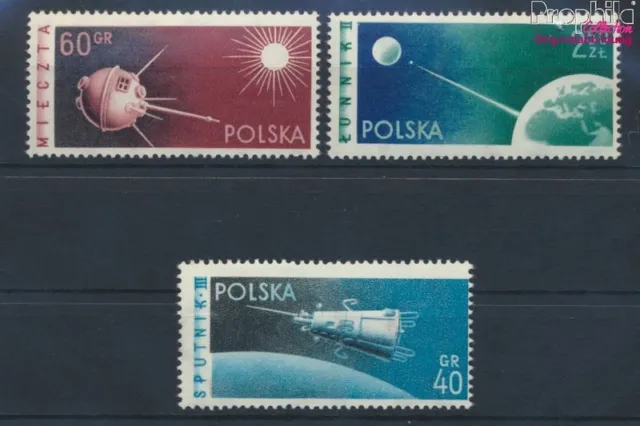 Briefmarken Polen  Mi 1127A-1129A postfrisch Raumfahrt (10078366