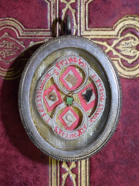 RELIC RELIQUARY RELIQUIA reliquiario relicario shrine S.FRANCESCO SALES ...