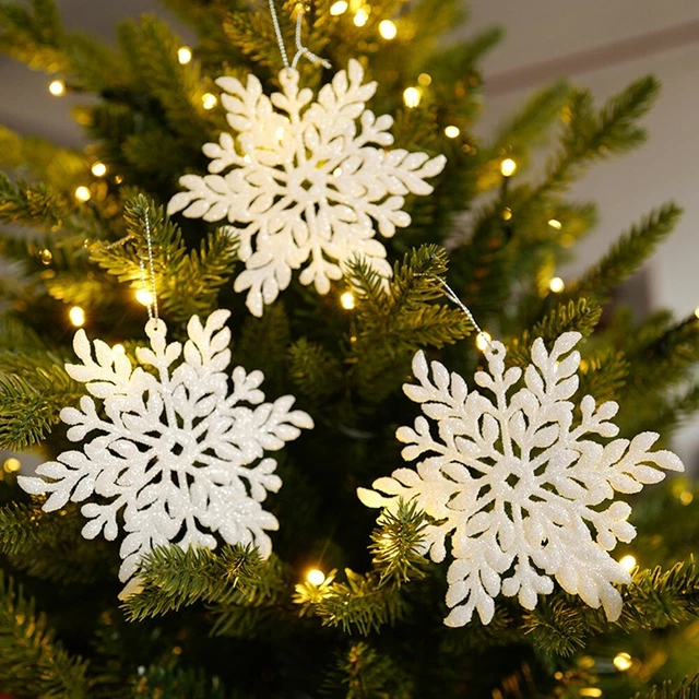 Adorno Colgante Navidad Copo de Nieve Árbol de Navidad Casa Arreglo