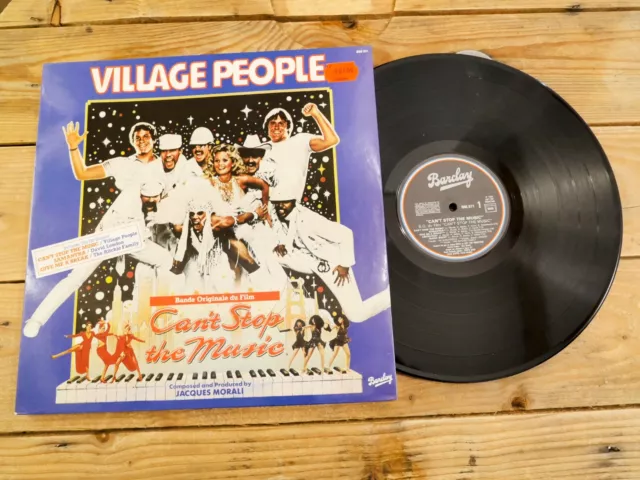 Village People Can't Stop The Music Bof Lp 33T Vinyle Ex Cover Ex Original 1980