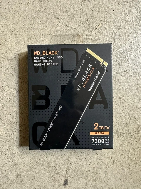 Western Digital WD_BLACK SN850X 2TB NVMe Internal SSD (WDS200T2X0E)