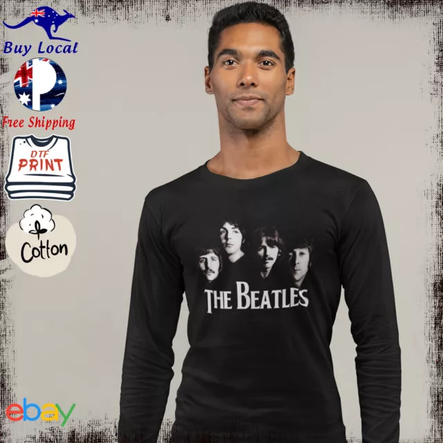 The Beatles Long Sleeve T Shirt XS - 5XL Retro Rock Music Tee