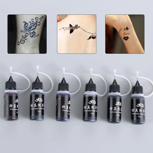 Tinta de tatuaje sin dolor con tatuaje pintura corporal pigmento maquillaje semiindependiente