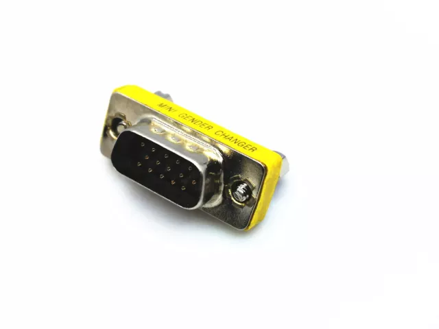 DB15 VGA Male To Female Connector  Gender Changer Adapter 15 Pin VGA Converter