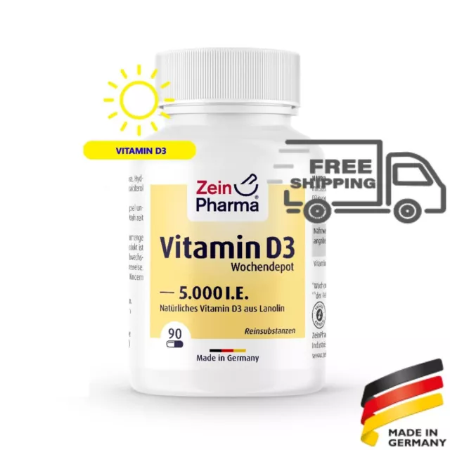 VITAMINE D3 5000 UI (90 gélules) 125 μg 1 gélule Hebdomadaire ZEINPHARMA