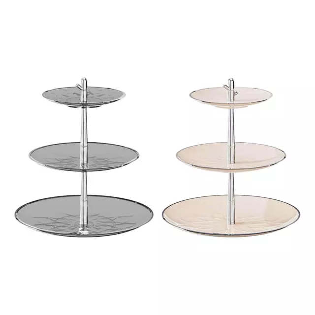 3 Tier Cupcake Stand Decorative Serving Platter Tiered Serving Tray for Party