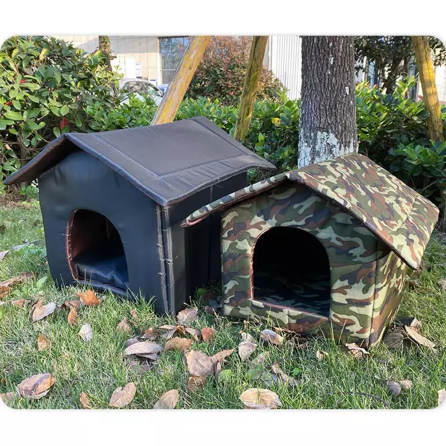 Outdoor Cat House Waterproof Kitten House Dog Kennel Winter Warm Pet Bed