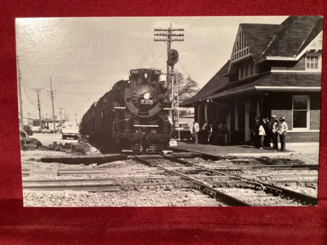 Nickel Plate NP Berkshire # 765 @ Watseca, IL Depot Crossing MP & L&N May 1980
