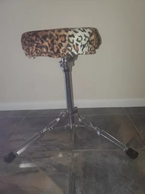 Drum Seat Cover Leopard Print small round stool cover