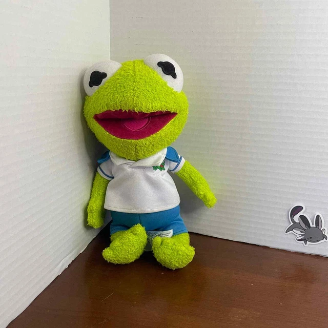 Disney Store Muppet Babies Kermit The Frog Jr. Plush Stuffed Animal Toy Green