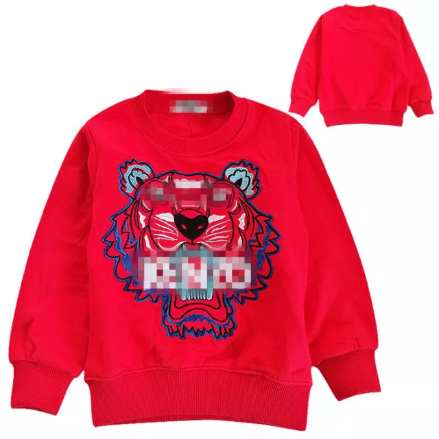 2022 NUOVA T-shirt a maniche lunghe stampa bambini ragazzi ragazze 4 colori 2-13 anni