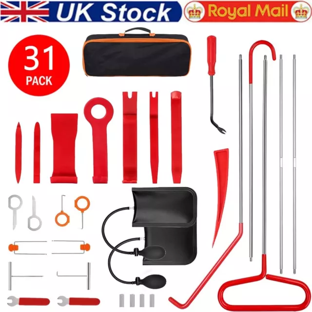 31PCS Professional Car Door Window Emergency Out Auto Open Tool Kit Unlock Lock