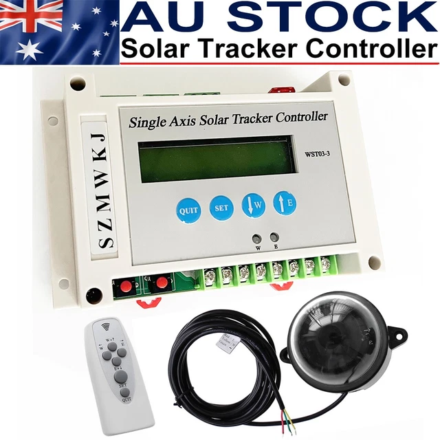 WST03-3 DC 12V/24V Single Axis Solar Panel Tracking LCD Solar Tracker ...