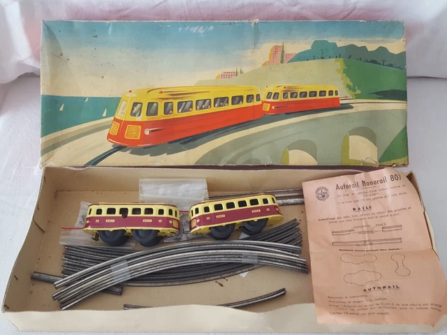 HORNBY : autorail électrique PLM 1 voiture lithographiée, bl - Lot 228