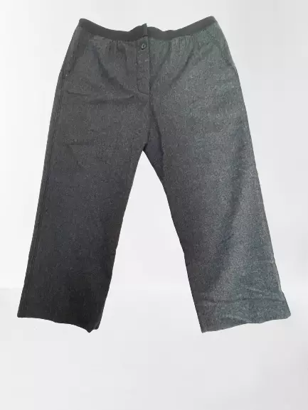 Marc Jacobs Women's Size 8 High Rise 100% Wool Cropped Capri Pants Dark Gray