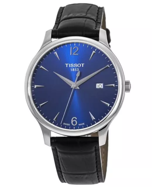 Nuovo Orologio da uomo Tissot T-Classic Tradition con quadrante blu T063.610.16.047.00