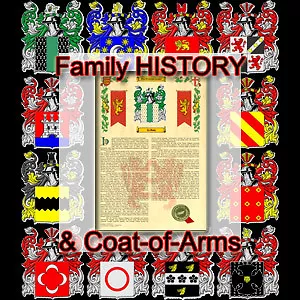 Armorial Name History - Coat of Arms - Family Crest 11x17 MCMILLEN-TO-MOUNT