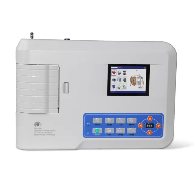 CONTEC Digital 3-channel 12-lead ECG/EKG Machine Electrocardiograph ECG300G