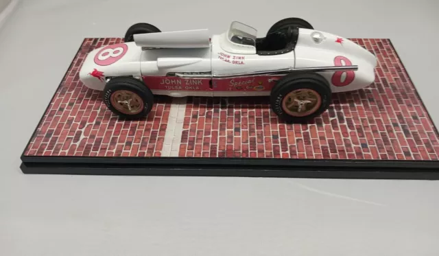 Carousel Pat Flaherty #8 John Zink Roadster Indy 500 Special Die cast  pink COA