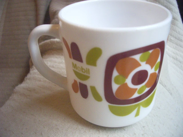Lot De 2 Mugs Vintage Arcopal Publicitaires Total Années 70 – Tasse Rétro
