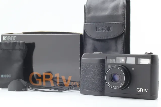 READ [Near MINT] BOX Ricoh GR1V Black Point & Shoot 35mm Film Camer From JAPAN