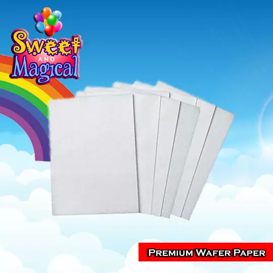 100pcs/set Edible Wafer Paper Sheets for Handmade Candy Packaging