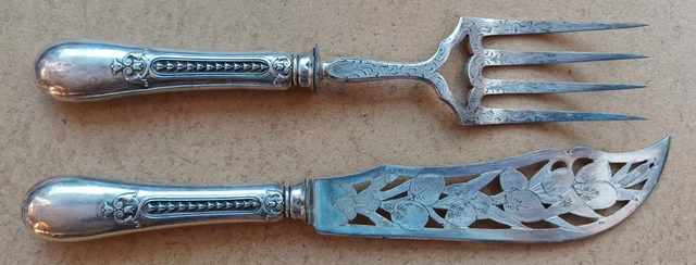 SERVICE À GIGOT en argent massif - Poinçon Minerve Orfèvre PDR EUR 25,00 - PicClick FR