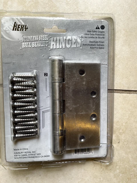 2 Piece of 304 Stainless Steel Heavy Duty Ball Bearing Door Hinges 4.5"x4.5