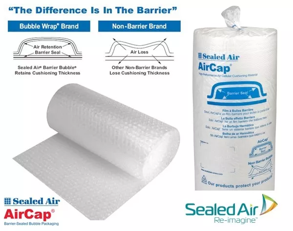 Bubble Wrap Sealed Air Aircap Small or Large Bubble 300 500 or 750mm Wide