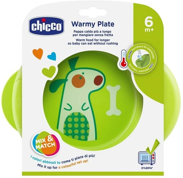 Piatto Pappa Calda 6M+ Verde