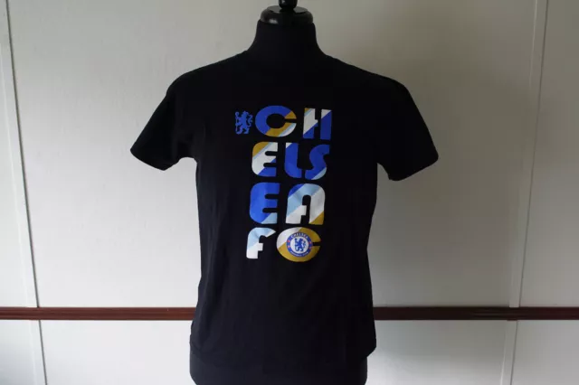 T-shirt noir officiel sous licence Chelsea Football Club L