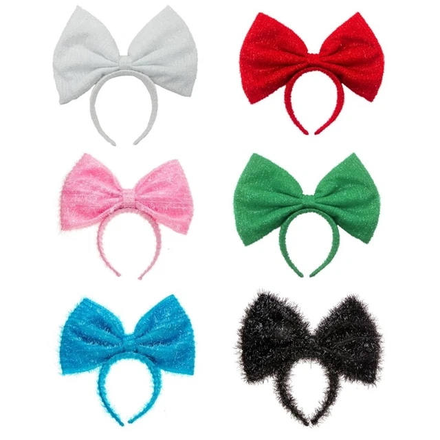 Princess Headband Pink Bow for Dancing Party Decorations for Vacation Travel
