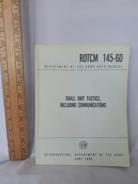 ROTCM 145-60 Department of the Army manual 1964 - Small Unit Tactics