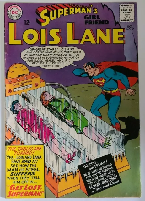 Superman’s Girl Friend, Lois Lane #60 (Dc 1965) Silver Age! Est~Fine+(6.5) Grade