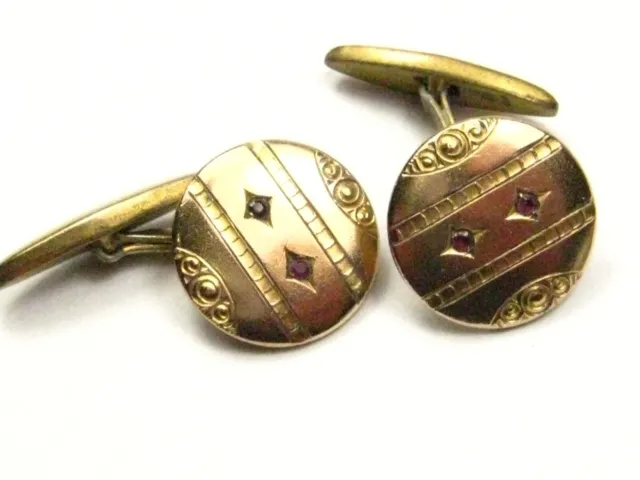 Antike Manschettenknöpfe Jugendstil gold Double