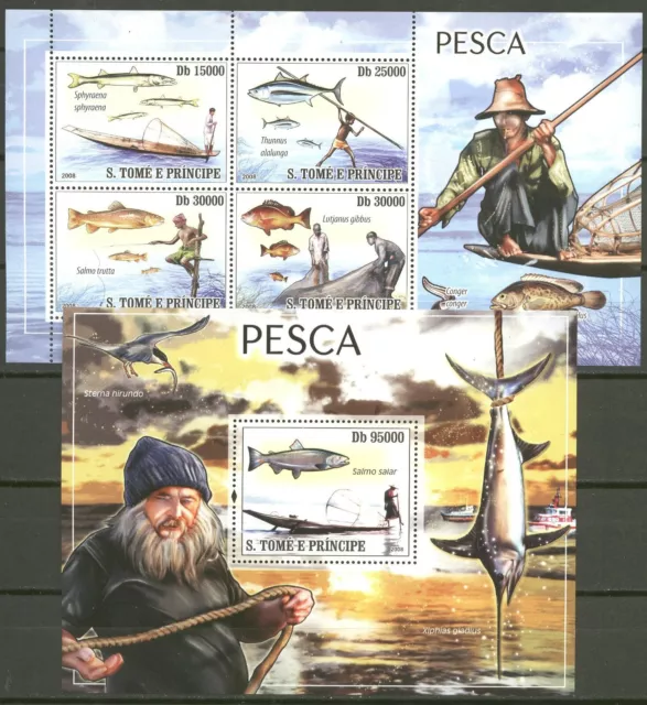 Meerestiere, Fische - Sao Tome - ** MNH 2008