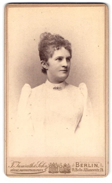Fotografie F. Jamrath & Sohn, Berlin-SW, Belle-Alliance-Strasse 14, Portrait ju