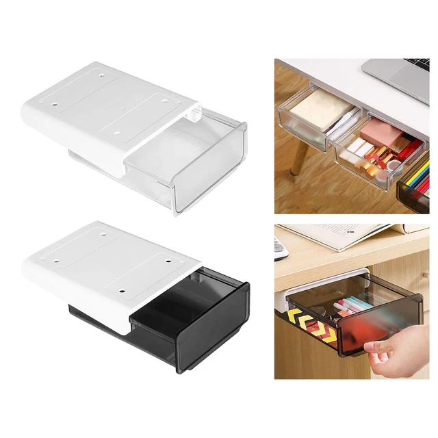 under Desk Pencil Drawers Desktop Pencil Organizer Transparent Desk Holder