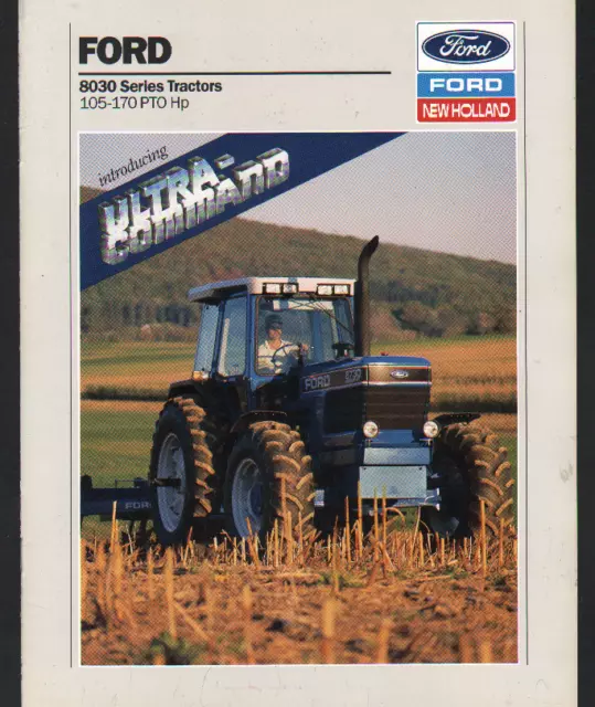 FORD 105-170hp "8030 Series" Tractor Brochure Leaflet