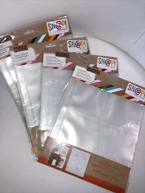 Historias simples Sn@p! Páginas de bolsillo para encuadernadores de 6""X8"" 4 paquetes surtidos