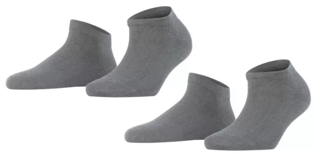 Falke Womens Happy 2-Pack Sneaker Socks - Grey