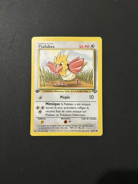 Carte Pokémon PIAFABEC 62/64 Jungle Edition 1 Wizards FR NMint