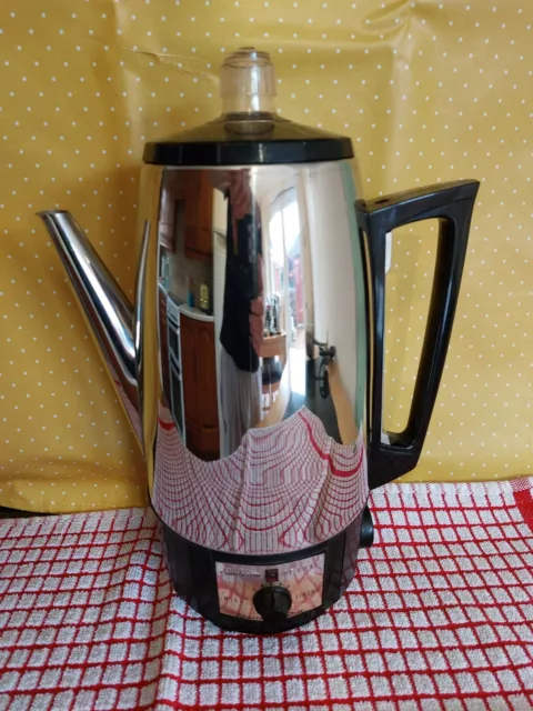 Vintage Electric Sunbeam A.p.s.12 Deluxe Coffee Percolator