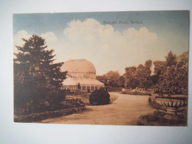 Botanic Park Belfast Old Postcard Published by Fergus O'Connor Dublin