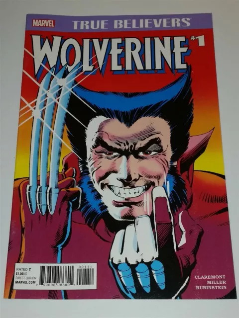 True Believers Wolverine #1 April 2017 Reprint X-Men Marvel Comics