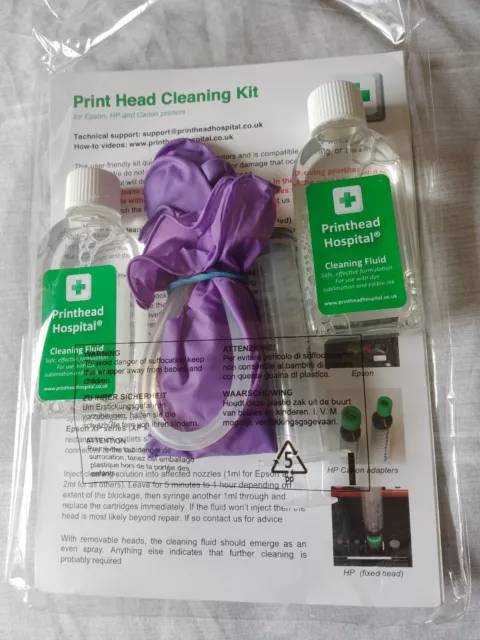 Printer Head Cleaning Kit For Epson Canon & HP Printers