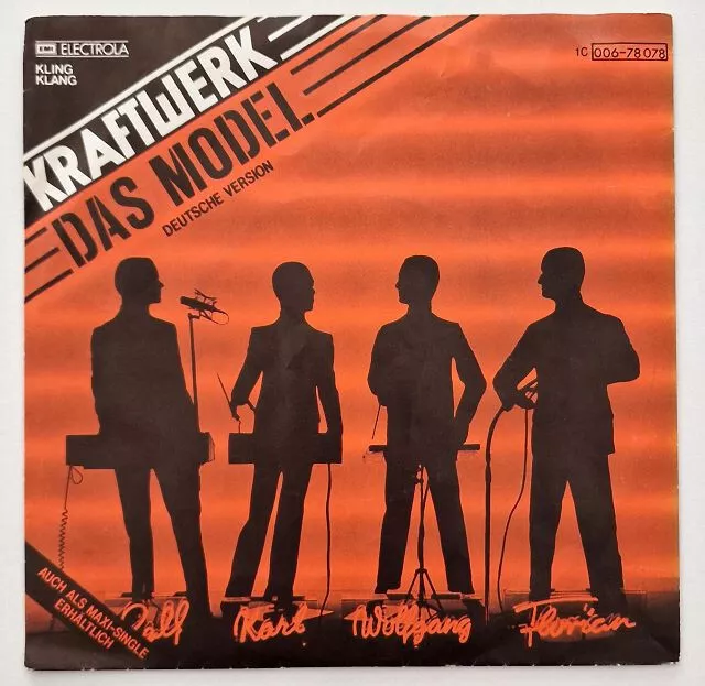 KRAFTWERK - "Das Model", deutsche u. englische Version, Kling Klang Rec, SINGLE