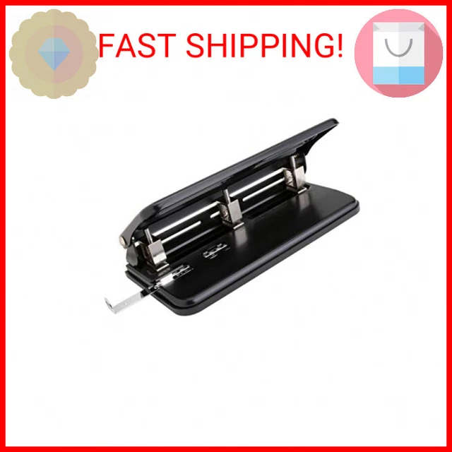 Business Source Heavy-Duty Hole Punches Manual Multi-Hole Paper Punch (65625)